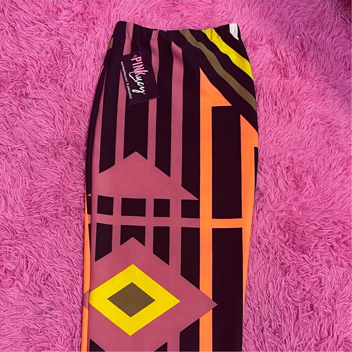 Tetris Print Skirt / Sample