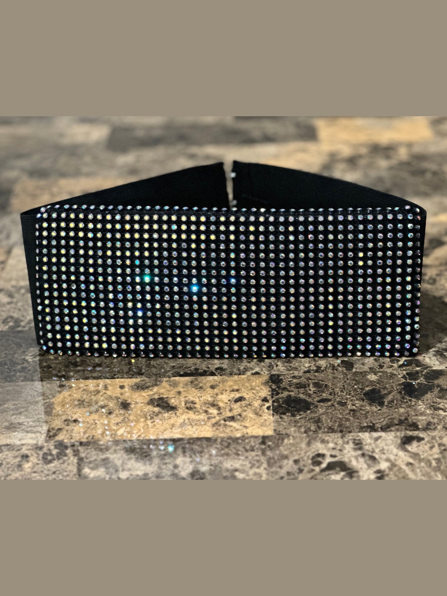 Rhinestone Cowgirl - Oversized Elastic Belt