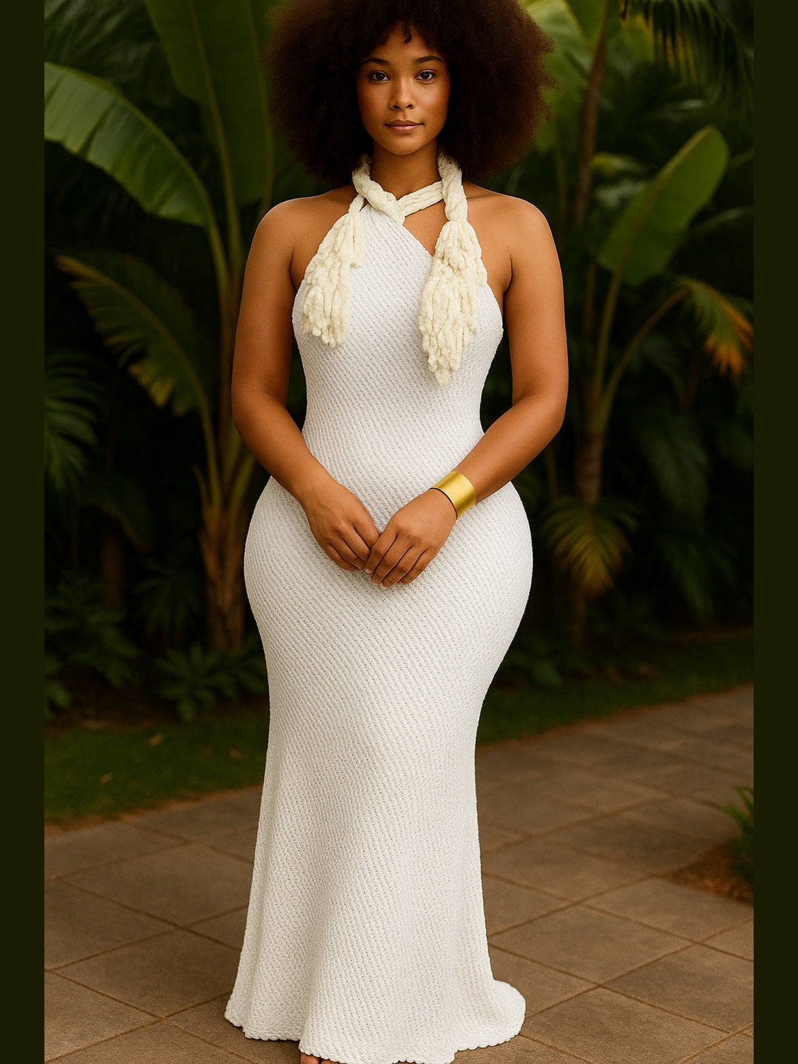 BAE-Cation Halter Maxi Dress
