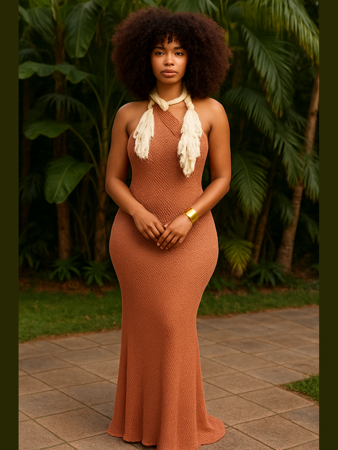 BAE-Cation Halter Maxi Dress