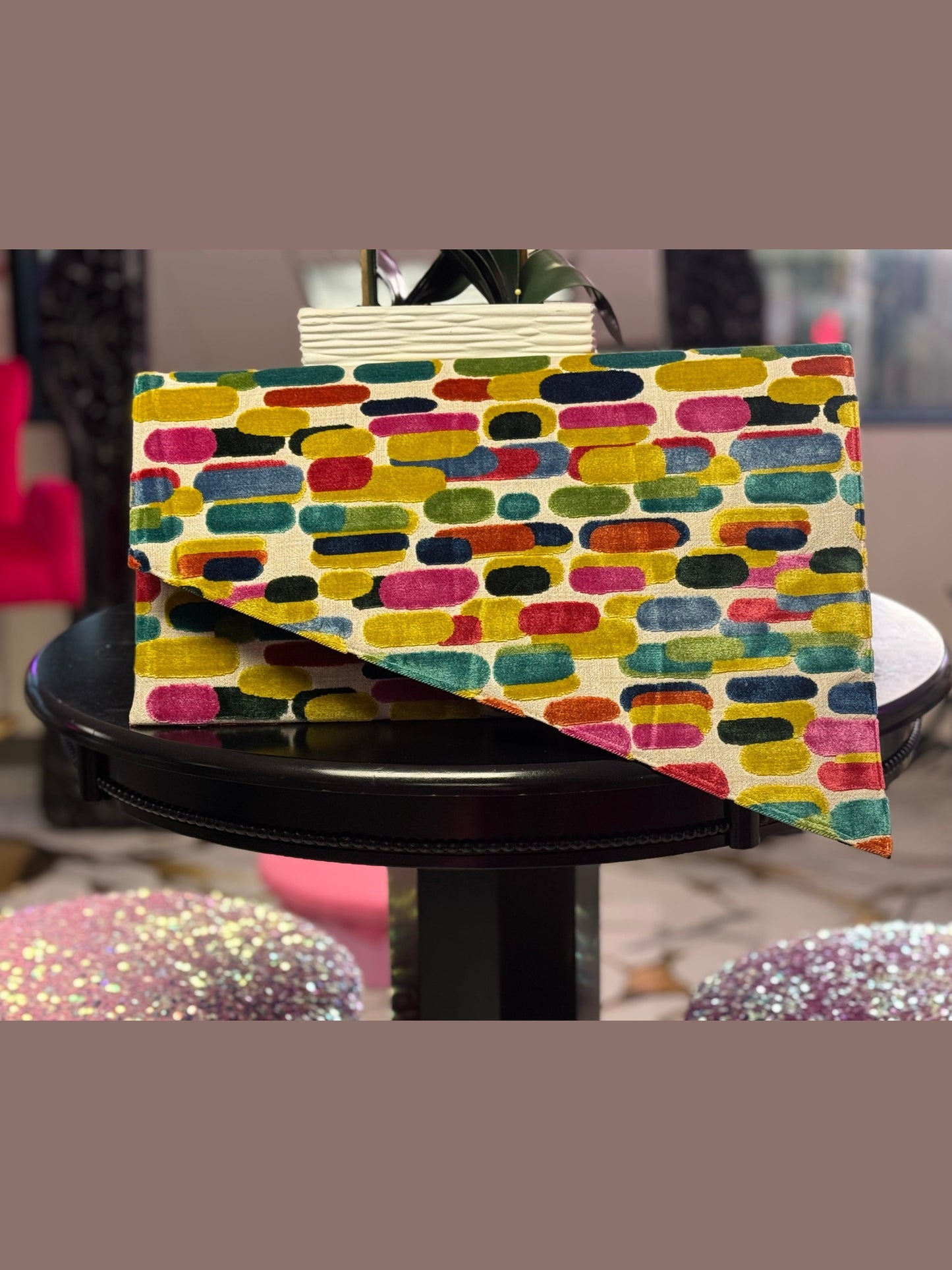 Color Theory Statement Oversized Clutch