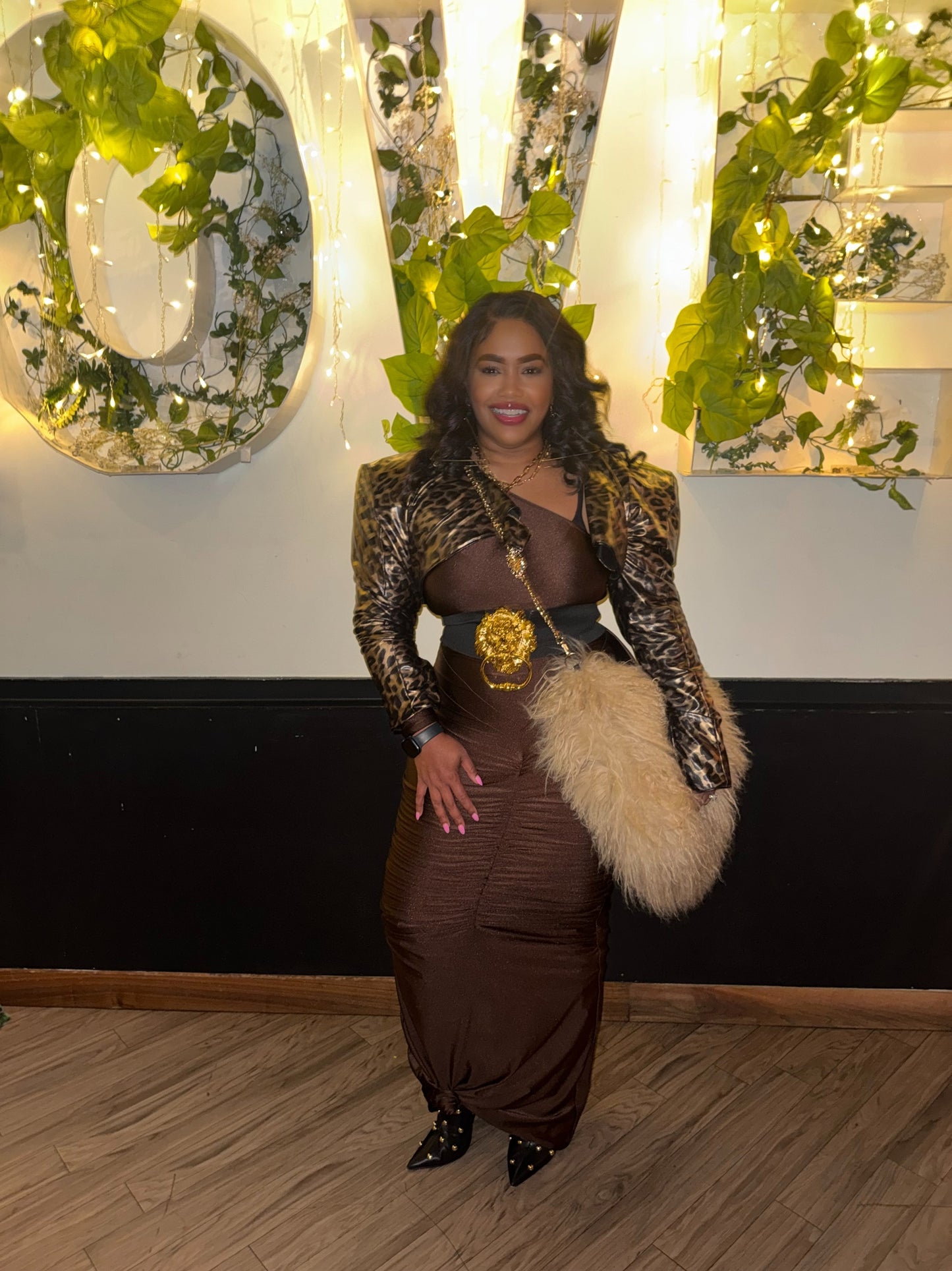 Hear Me Roar - GENUINE Tibetan Lamb Cross Body Oversized Bag