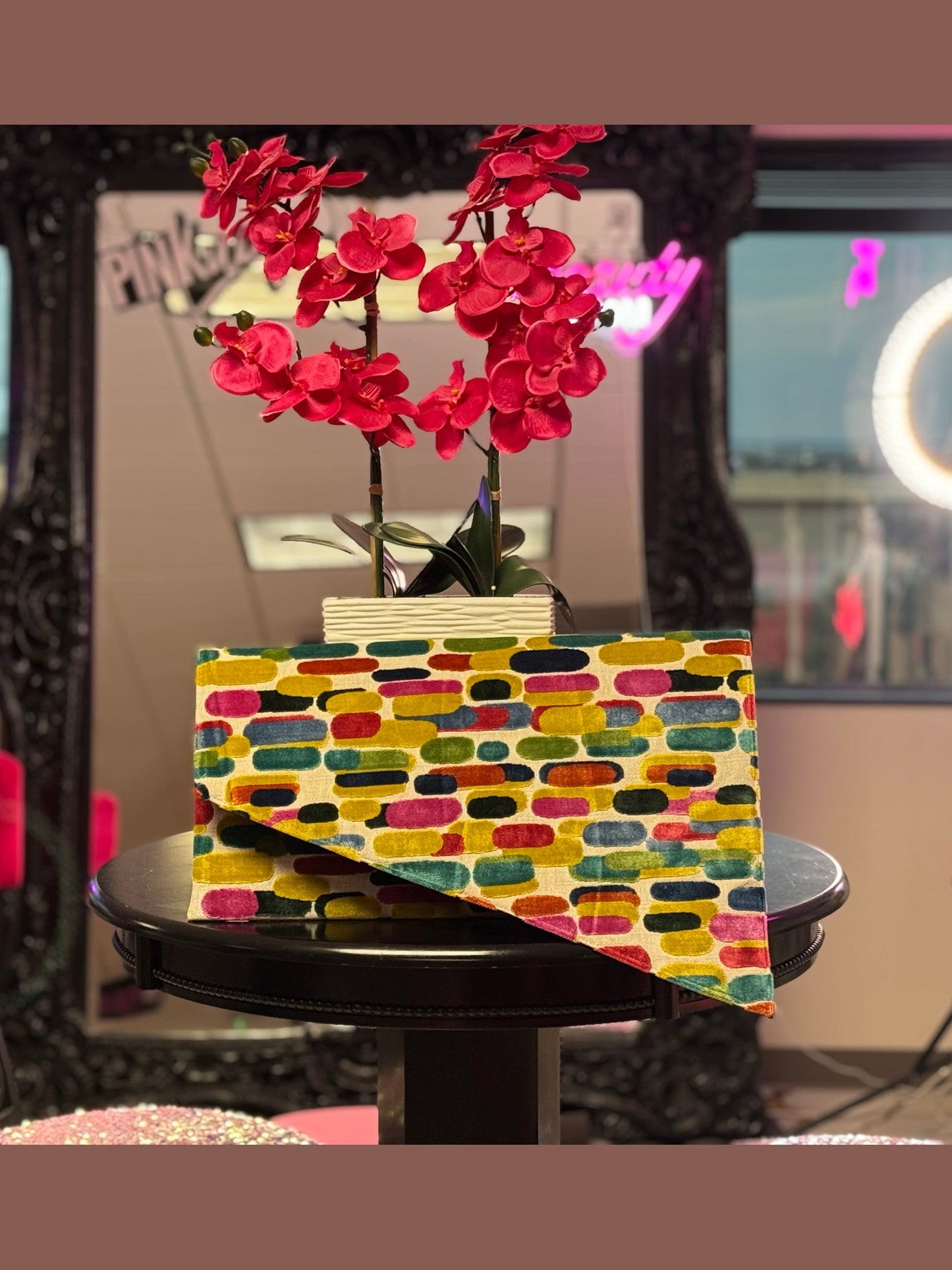 Color Theory Statement Oversized Clutch