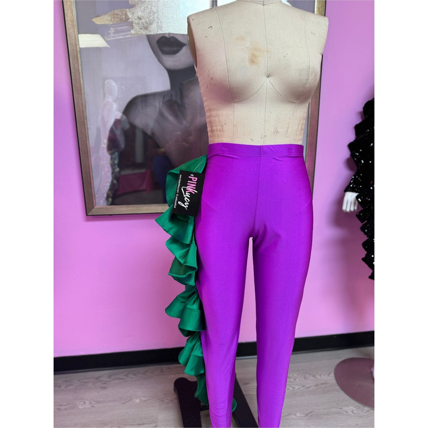 Stop and Stare - Purple and Kelly Green / SAMPLE
