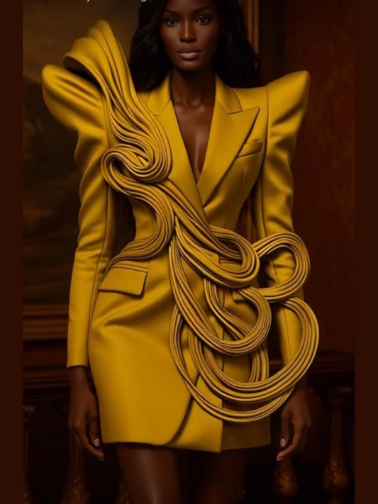 Pillars of Power Tuxedo Dress