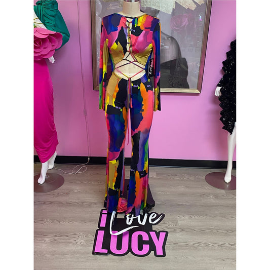 Living Color Jumpsuit / Sample