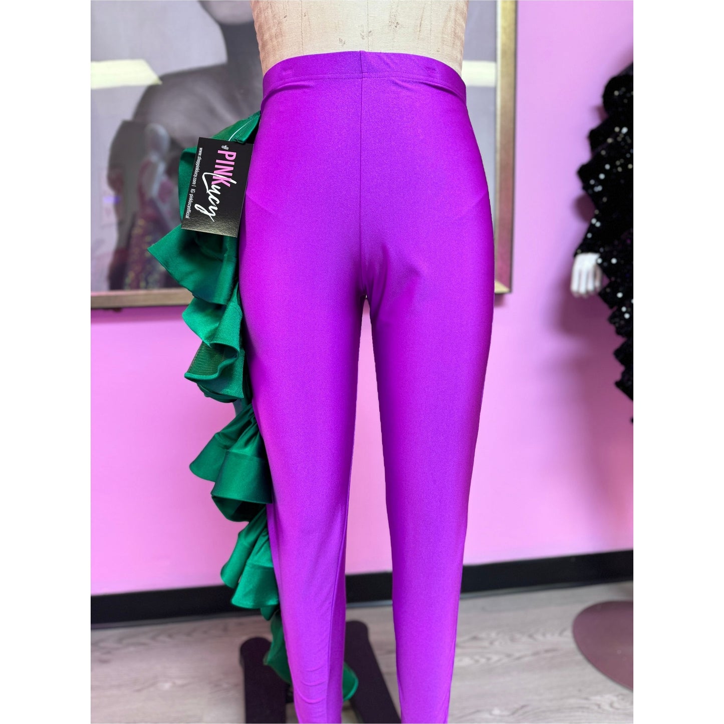 Stop and Stare - Purple and Kelly Green / SAMPLE