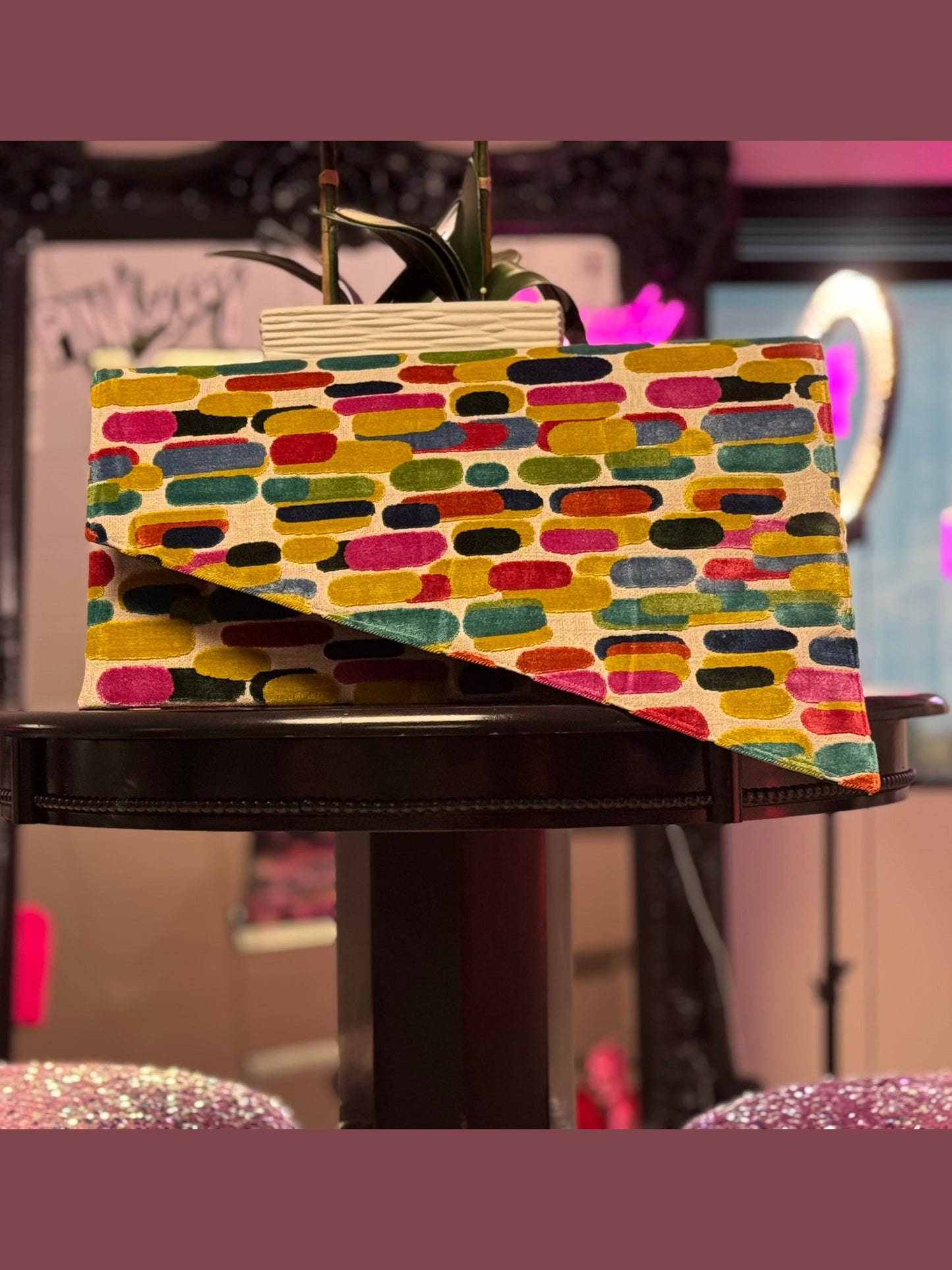 Color Theory Statement Oversized Clutch