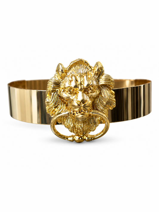Lions Den Metal Door Knocker Belt
