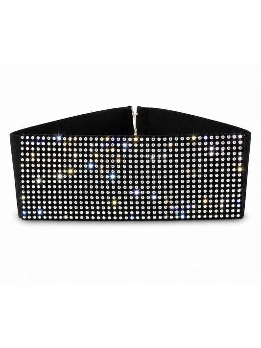Rhinestone Cowgirl - Oversized Elastic Belt