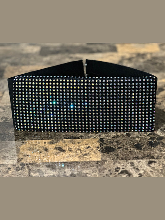 Rhinestone Cowgirl - Oversized Elastic Belt