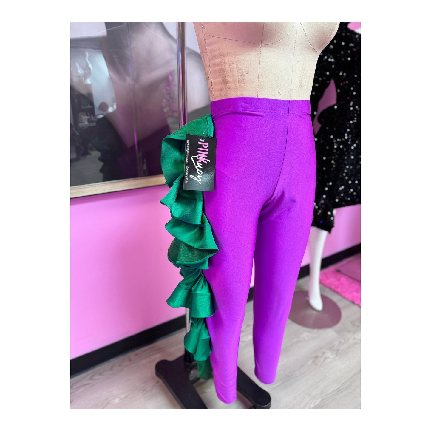 Stop and Stare - Purple and Kelly Green / SAMPLE