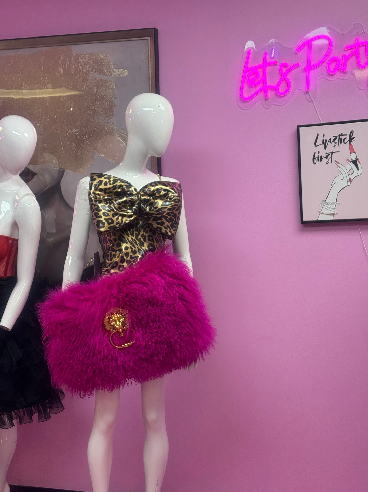 Hear Me Roar - GENUINE Tibetan Lamb Cross Body Oversized Bag