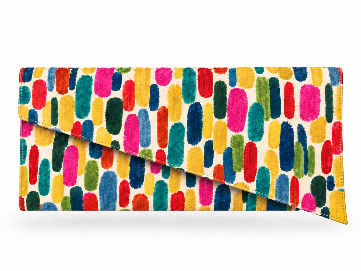 Color Theory Statement Oversized Clutch