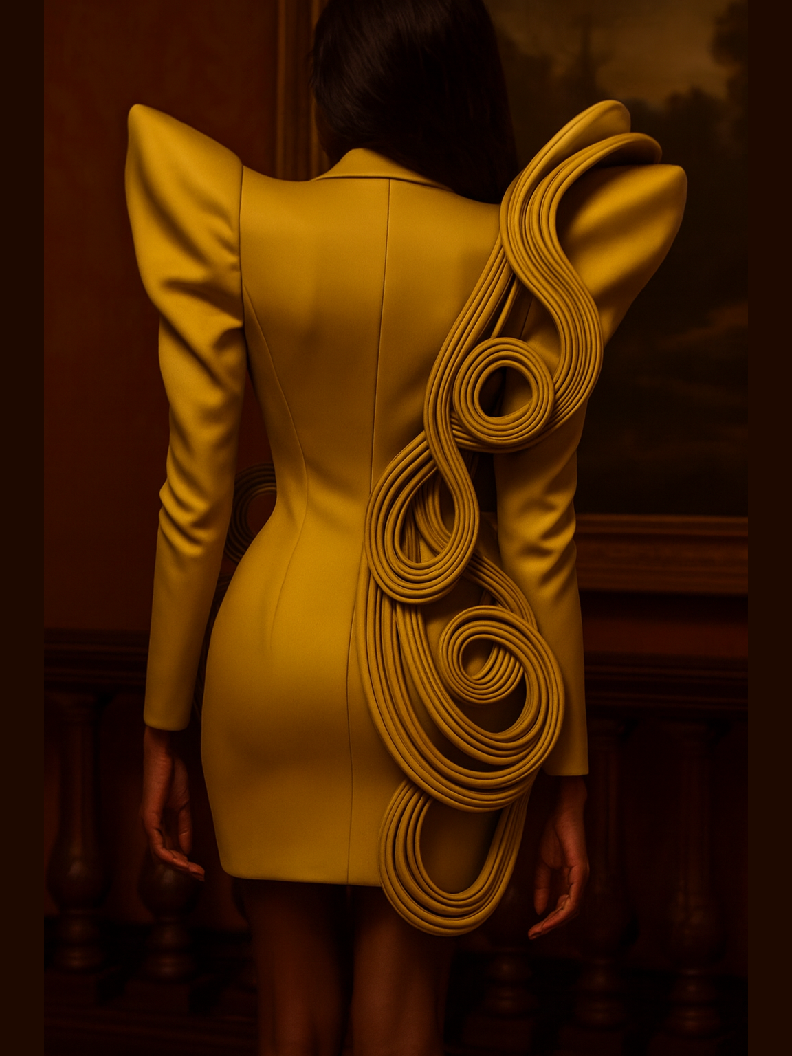 Pillars of Power Tuxedo Dress