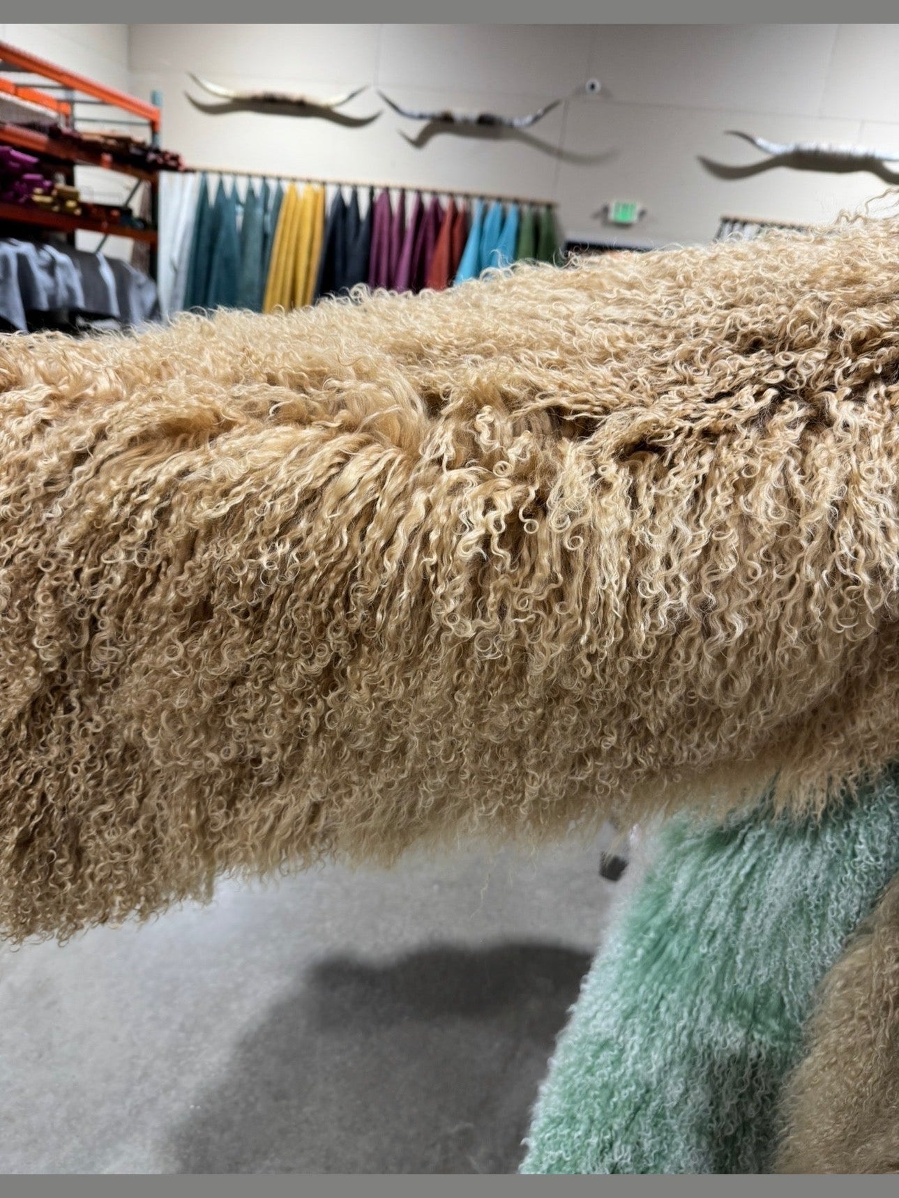 Hear Me Roar - GENUINE Tibetan Lamb Cross Body Oversized Bag