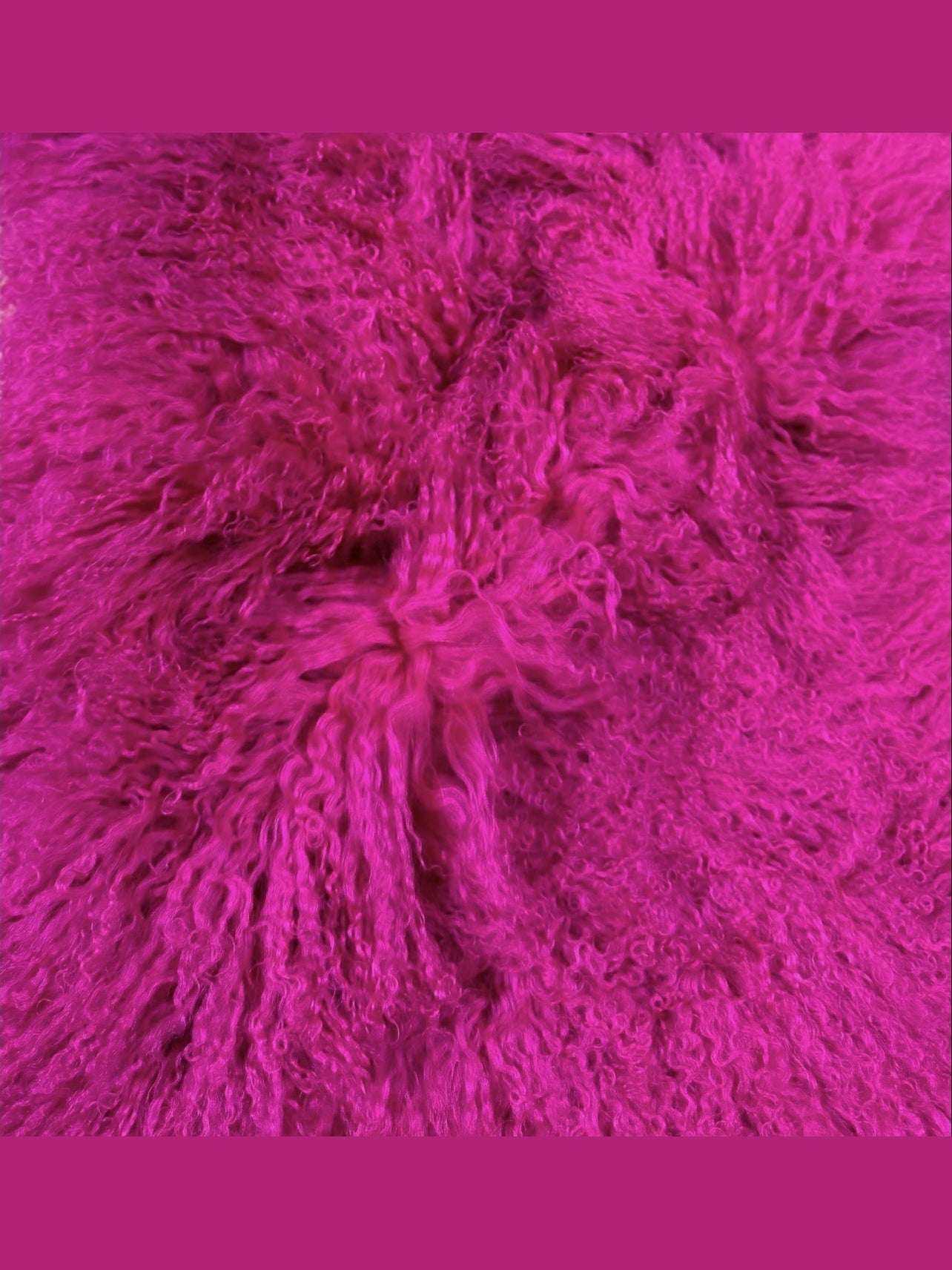 Hear Me Roar - GENUINE Tibetan Lamb Cross Body Oversized Bag