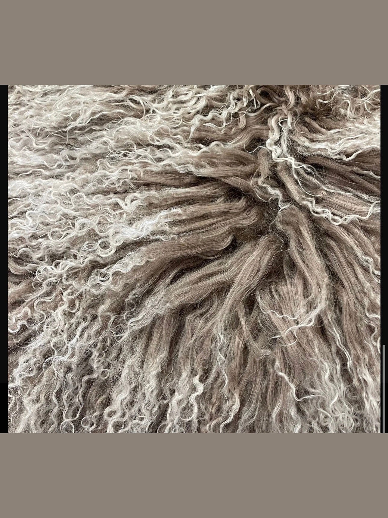 Hear Me Roar - GENUINE Tibetan Lamb Cross Body Oversized Bag