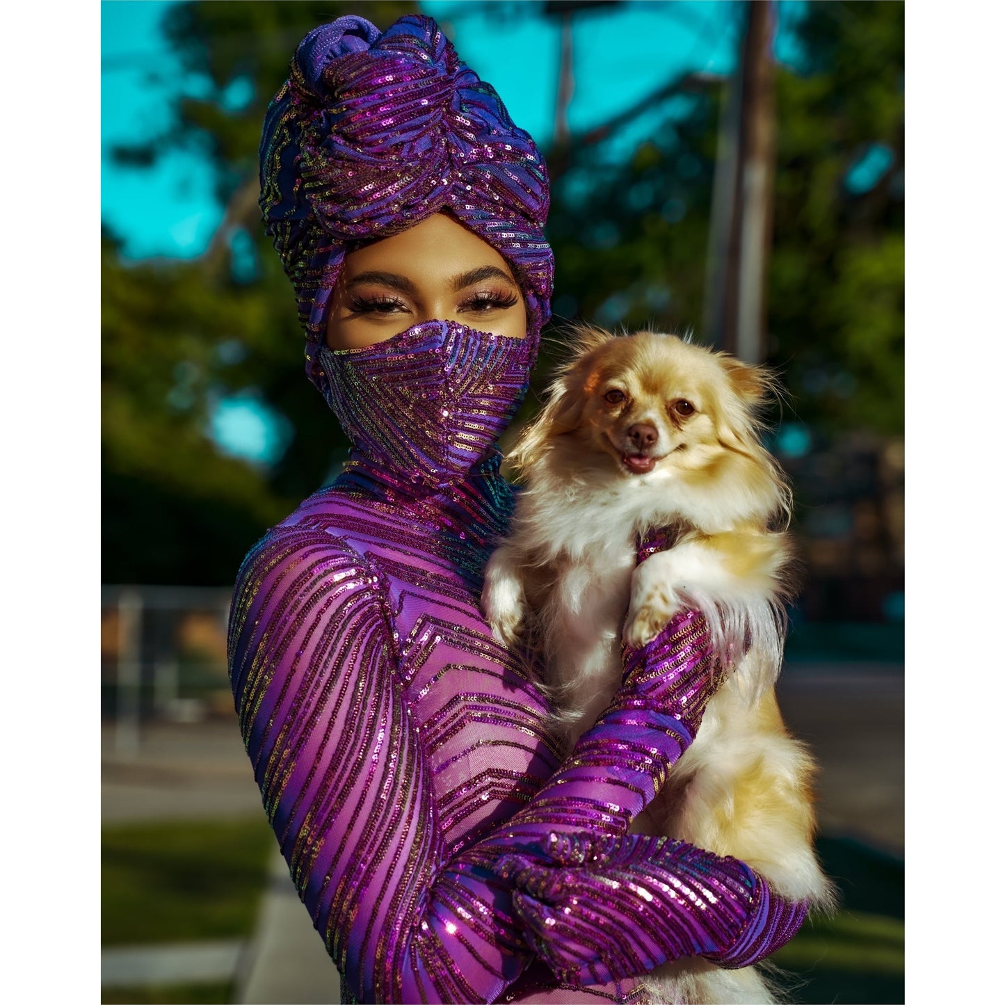 Hey Ms. Parker-body suit, head and face crown set